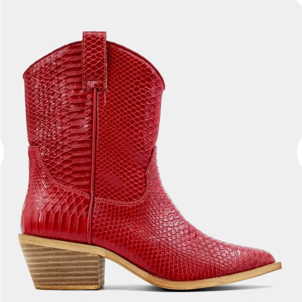 RED cowboy boots ZOUZOU SZ10